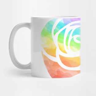 Rainbow rose Mug